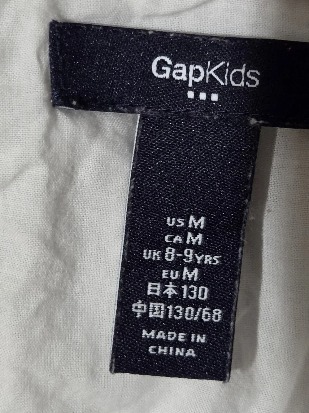 GAP Girls Navy & White Striped Dress with Coral 